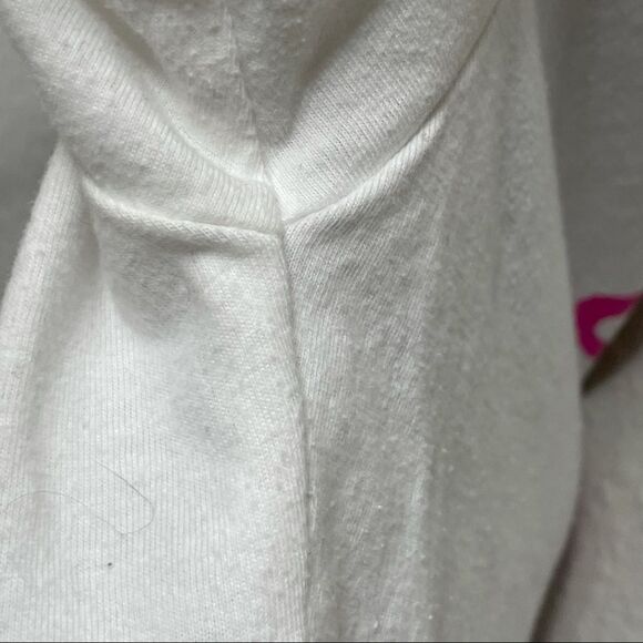 Modern Lux Smile More Croptop White with Pink Letters Size Medium - Picture 5 of 9